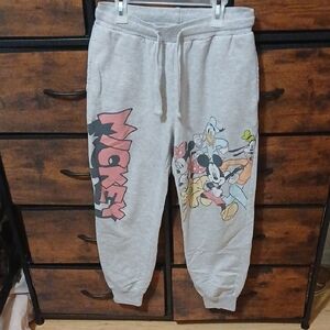 Mickey Mouse Women Jogger Pants - Gray